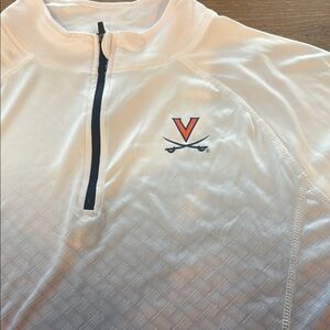 UVA University of Virginia HOOS Wahoowa Womens Colosseum XXL Ombre Zip Pullover